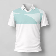 Lightweight V-neck polo shirt