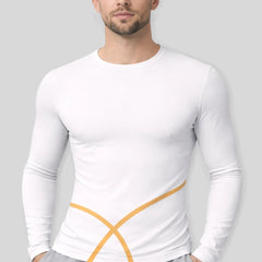 Long-sleeved fitted sweatshirt