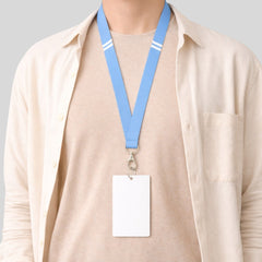 Wide Flat Lanyard with Metal Hook