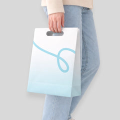 Tall Grocery Bag with Thin Handles