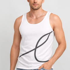 Men's round neck tank top