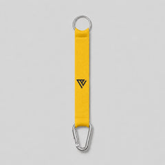 Short ID tag lanyard with carabiner