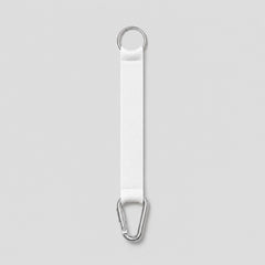 Short ID tag lanyard with carabiner