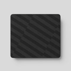Stockka classic rectangular mousepad with a dark grey striped pattern, ideal for smooth mouse movement.