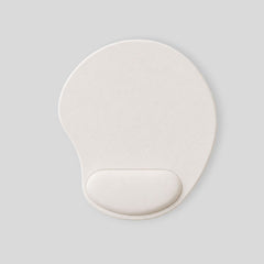 Stockka ergonomic white mouse pad with wrist support for comfortable and smooth mouse movement.
