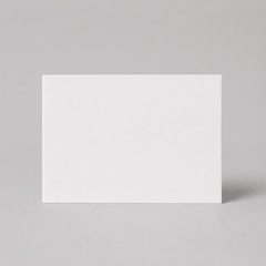 Stockka flat white matte cardstock greeting card, 350gsm, ideal for minimalist invitations and thank you notes.