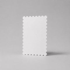 Stockka natural brown kraft paper greeting card with perforated edges, 300gsm, suitable for printing.
