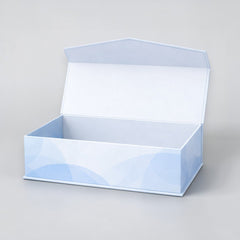 Stockka premium edition light blue gift box with triangle lid, matte finish, perfect for jewelry and luxury gifts.