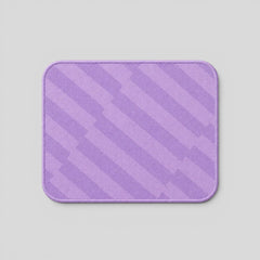 Stockka compact purple mousepad with rounded corners and a striped pattern, ideal for precise movements.