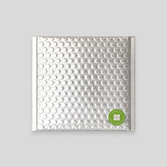 Stockka silver padded bubble mailer, 4.5x7.0 cm, with strong adhesive strip and luxurious look.