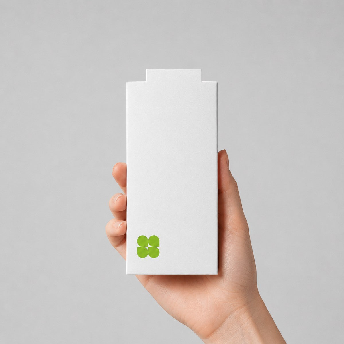 Stockka white matte vertical envelope made of 350g cardboard for gift cards and documents held in hand