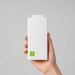 Stockka white matte vertical envelope made of 350g cardboard for gift cards and documents held in hand