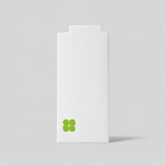 Stockka minimalist white vertical envelope made of 350g matte coated cardboard for gift cards and documents.