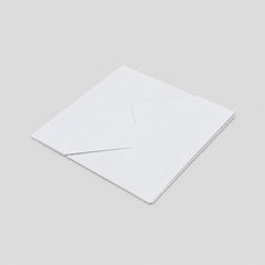 Stockka white card with diagonal inner pocket for gift cards, vouchers, or business cards. Made of quality paper.