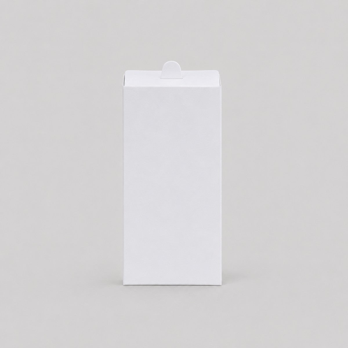 Stockka white cardboard box with top tab closure, perfect for packaging small items, branded kits, or stationery.