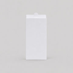 Stockka white cardboard box with top tab closure, perfect for packaging small items, branded kits, or stationery.