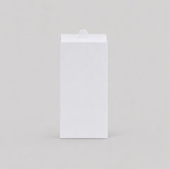 Stockka white cardboard box with top tab closure, perfect for packaging small items, branded kits, or stationery.