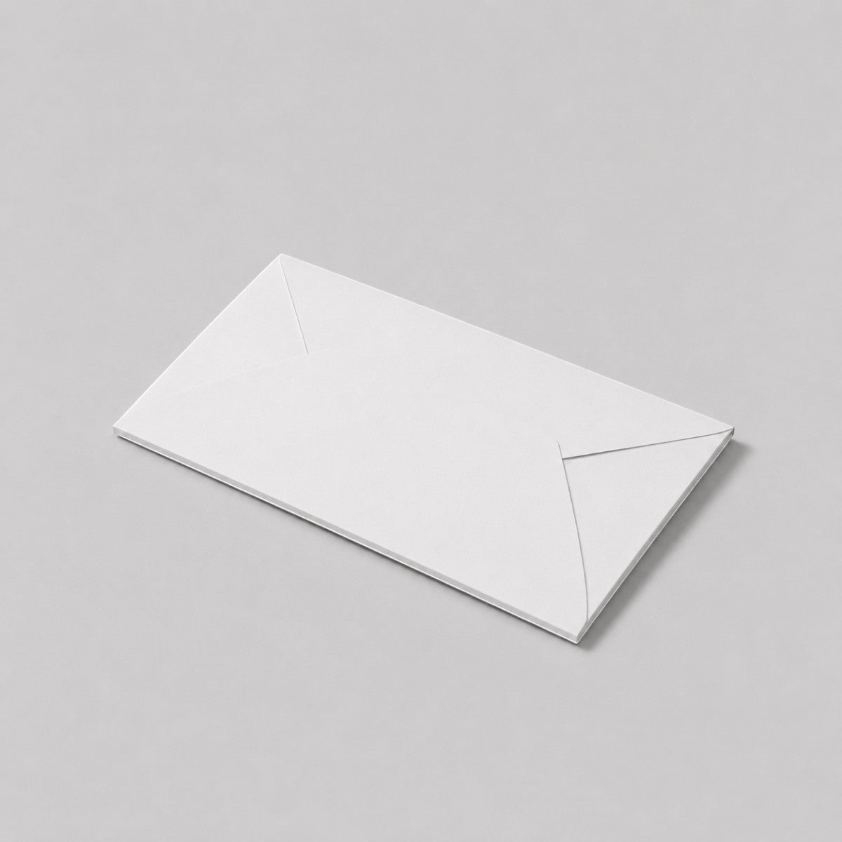Stockka white matte cardstock envelope with a locking tab closure, ideal for cards, gift vouchers, or invitations.