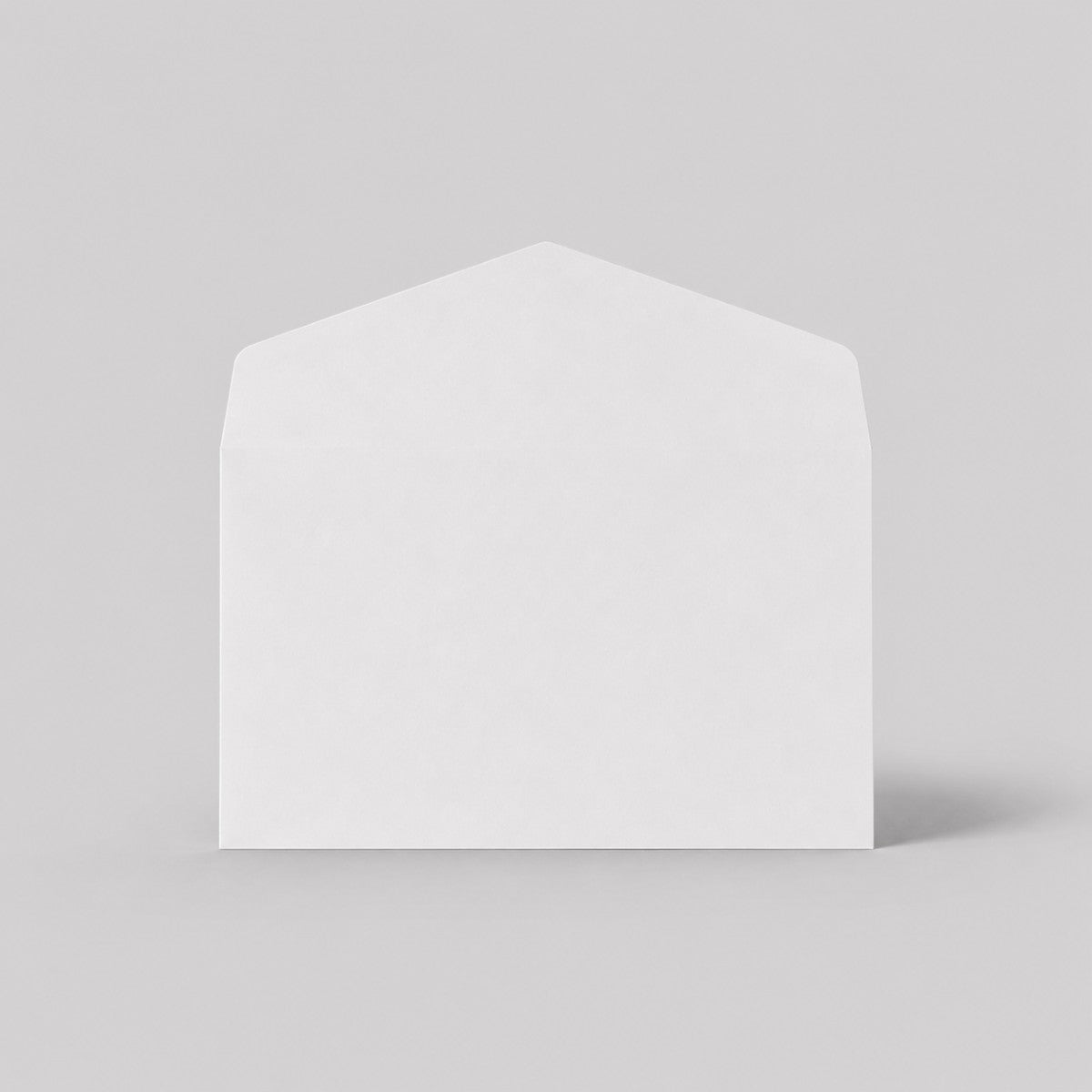 Stockka classic white paper envelope with a triple flap closure, ideal for greeting cards, invitations, or official documents.