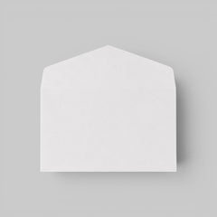 Stockka classic white paper envelope with a triple flap closure, ideal for greeting cards, invitations, or official documents.