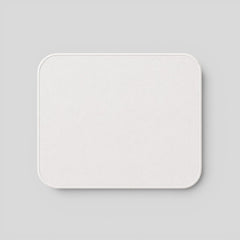 Stockka white fabric mousepad with rounded corners, ideal for precise movements and custom branding.