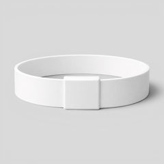 Stockka white silicone NFC wristband with integrated chip, perfect for events, access control, and cashless payments.